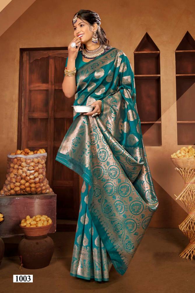 Resham Vol 2 By Saroj 1001 To 1006 Soft Silk Sarees Wholesale Price In Surat
